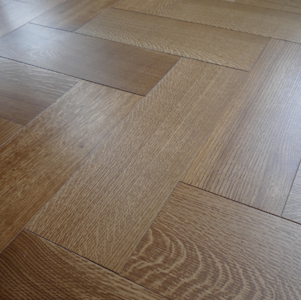 3" x 18" Select & Better Rift & Quartered Unfinished White Oak Engineered Herringbone Flooring