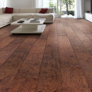 Picture of installed Eagle Creek Sinclair Burnished Hickory flooring