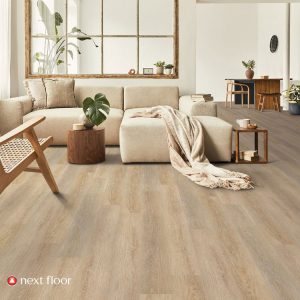 Natural Oak luxury vinyl plank installed - NF450545