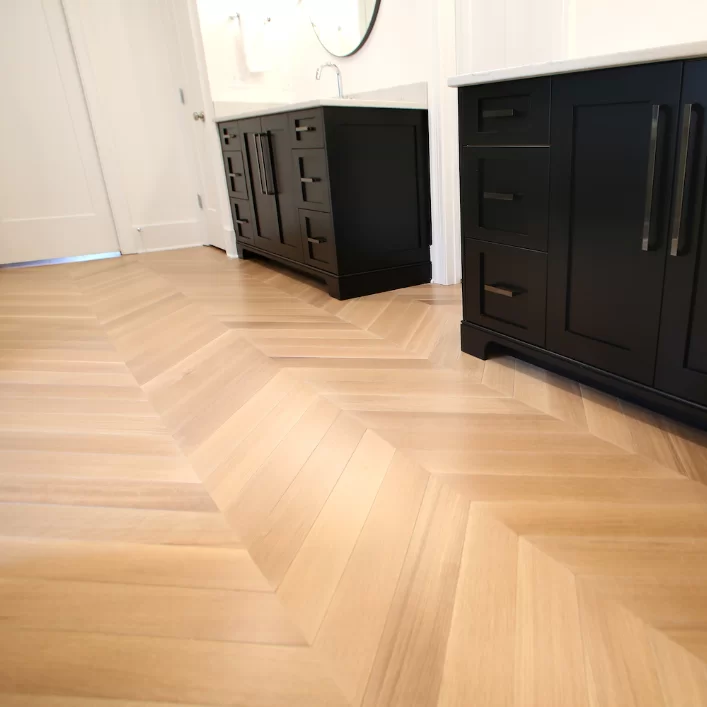 Unfinished Engineered Chevron Flooring