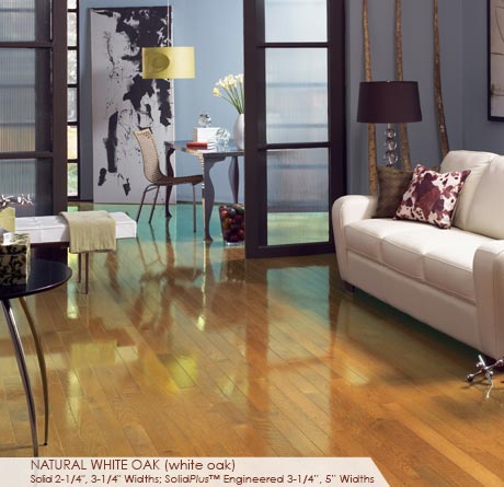 Somerset Color High Gloss Solid White Oak Natural 2 1/4"