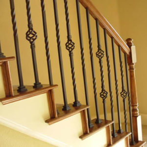 Twist & Basket Series Iron Balusters