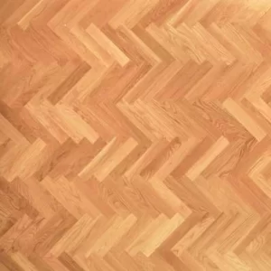 Unfinished Solid White Oak Herringbone